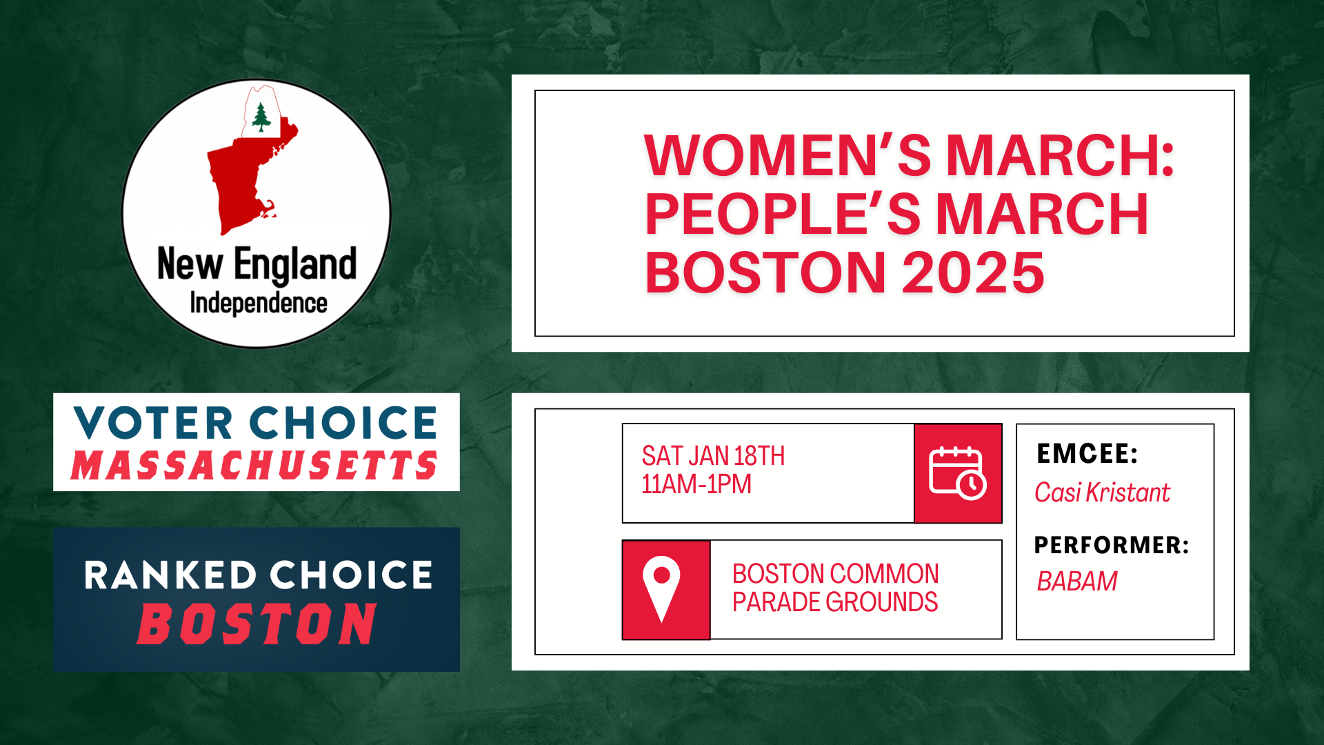 womens march peoples march boston 2025